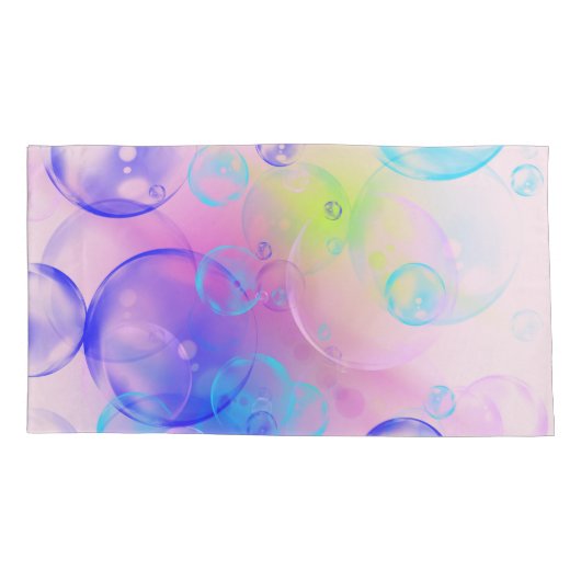 BUBBLES - kleurrijk Abstract Afbeelding van fracta Kussensloop (Achterkant)