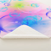 BUBBLES - kleurrijk Abstract Afbeelding van fracta Sherpa Deken (3/4)