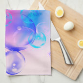 BUBBLES - kleurrijk Abstract Afbeelding van fracta Theedoek (Quarter Fold)
