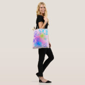 BUBBLES - kleurrijk Abstract Afbeelding van fracta Tote Bag (Op model)