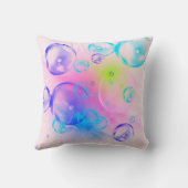 BUBBLES - kleurrijke bubbels voor kinderen - Kussen (Achterkant)