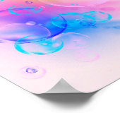 BUBBLES - kleurrijke bubbels voor kinderen - Poster (Hoek)