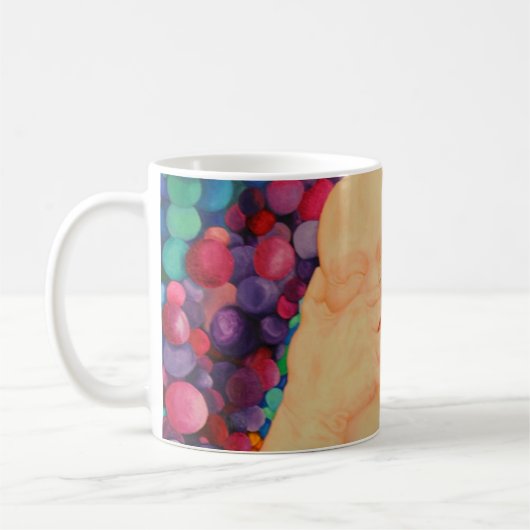 Bubbles koffiekop extra grote afdruk koffiemok (Links)
