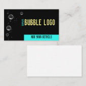 Bubbles Logo bedrijfskaarttemplate Visitekaartje (Voorkant / Achterkant)