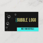Bubbles Logo bedrijfskaarttemplate Visitekaartje (Voorkant)