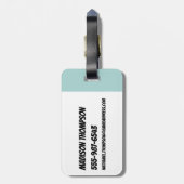 Bubbles: Meisjeskracht Bagagelabel (Achterkant verticaal)