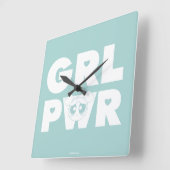 Bubbles: Meisjeskracht Vierkante Klok (Hoek)