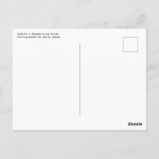Bubble's Mesmerizing Blues Briefkaart (Achterkant)