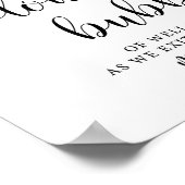 Bubbles met bijtende bruiloft verzenden aftekening poster (Hoek)