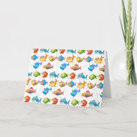 Bubbles met kieuwvissen kaart (Voorkant)