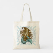 Bubbles Mystic Mermaid Boodschappentas Tote Bag (Achterkant)