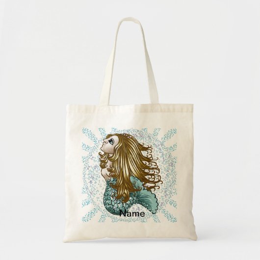 Bubbles Mystic Mermaid Boodschappentas Tote Bag (Voorkant)