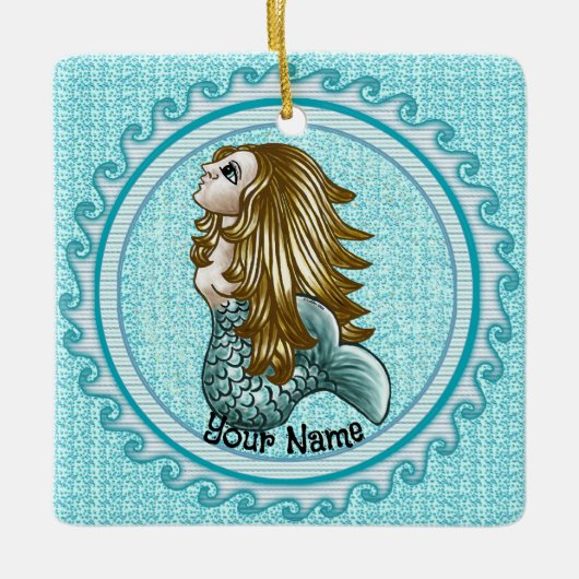 Bubbles Mystic Mermaid Ornament (Voorkant)