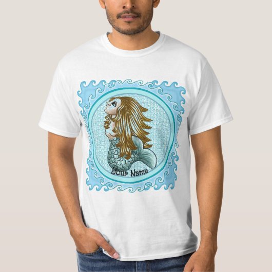 Bubbles Mystieke Zeemeermin T-Shirt (Voorkant)