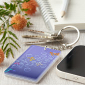 Bubbles n Butterflies Sleutelhanger (Voorkant Rechts)