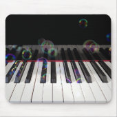 Bubbles op pianotoetsenbord muismat (Voorkant)