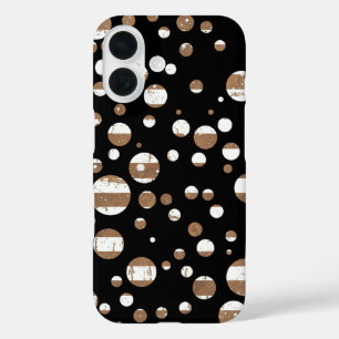 Bubbles op zwart iPhone 16 hoesje
