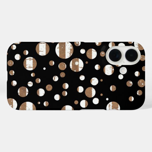 Bubbles op zwart Case-Mate iPhone case (Achterkant (horizontaal))