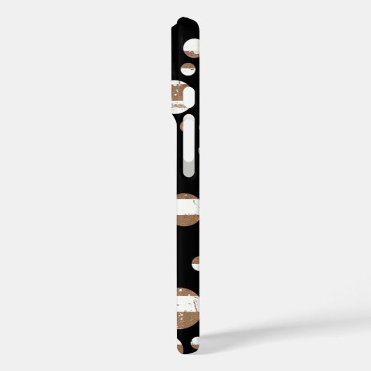 Bubbles op zwart Case-Mate iPhone case (Achterkant / Links)