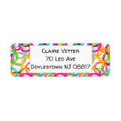 Bubbles, overal bubbels etiket (Voorkant)