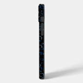 Bubbles Patroon 01.FR.b Black BG Case-Mate iPhone Case (Achterkant / Links)