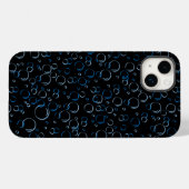 Bubbles Patroon 01.FR.b Black BG Case-Mate iPhone Case (Achterkant (horizontaal))