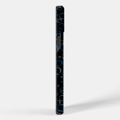 Bubbles Patroon 01.FR.b Black BG Case-Mate iPhone Case (Achterkant / Rechts)