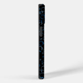 Bubbles Patroon 01.FR.b Black BG Case-Mate iPhone Case (Achterkant / Rechts)