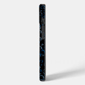 Bubbles Patroon 01.FR.b Black BG Case-Mate iPhone Case (Achterkant / Links)
