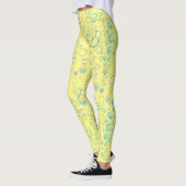 Bubbles patroon 01 Lyellow BG Leggings (Links)