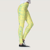 Bubbles patroon 01 Lyellow BG Leggings (Rechts)