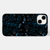 Bubbles patroon 01 zwarte BG Case-Mate iPhone Case (Achterkant (horizontaal))
