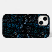 Bubbles patroon 01 zwarte BG Case-Mate iPhone Case (Achterkant (horizontaal))