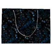 Bubbles patroon 01 zwarte BG Groot Cadeauzakje (Achterkant)