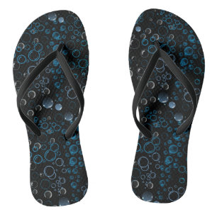 Bubbles patroon 01 zwarte BG Teenslippers