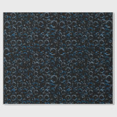 Bubbles Patroon 02.FR.b Black BG Cadeaupapier (Vlak)