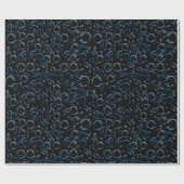 Bubbles Patroon 02.FR.b Black BG Cadeaupapier (Vlak)
