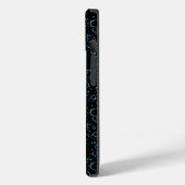 Bubbles Patroon 02.FR.b Black BG Case-Mate iPhone Case (Achterkant / Links)