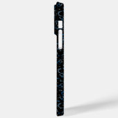 Bubbles Patroon 02.FR.b Black BG Case-Mate iPhone Case (Achterkant / Links)