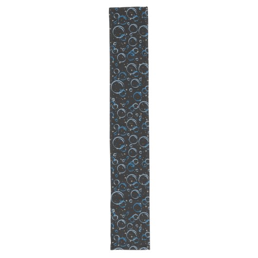 Bubbles Patroon 02.FR.b Black BG Lange Tafelloper (Voorkant)