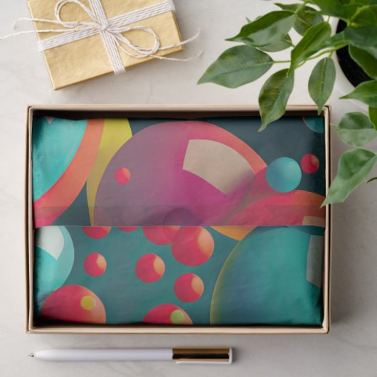 Bubbles Pop Art Decoupage Tissue Papier (Geschenk)