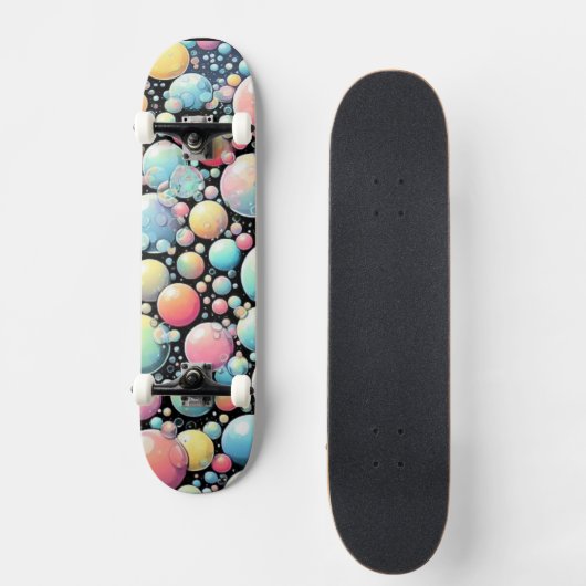 Bubbles Pop Art Persoonlijk Skateboard (Voorkant)