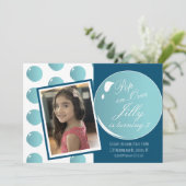 Bubbles Pop over roze thema Birthday Party Kaart (Staand voorkant)