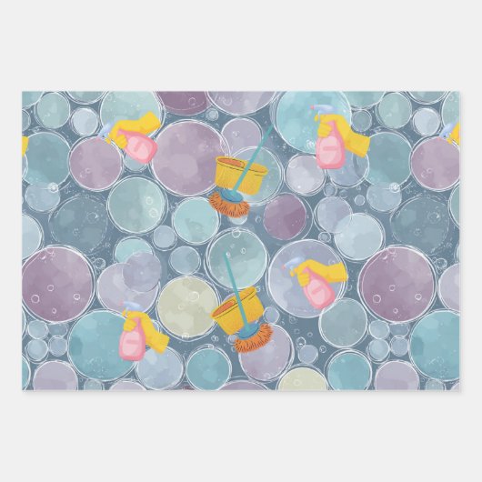 Bubbles reinigen inpakpapier vel (Voorkant)