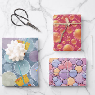 Bubbles reinigen inpakpapier vel