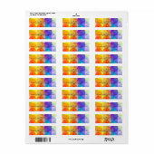 Bubbles - Retouradreslabels Etiket (Full Sheet)