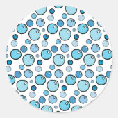 Bubbles Ronde Sticker (Voorkant)