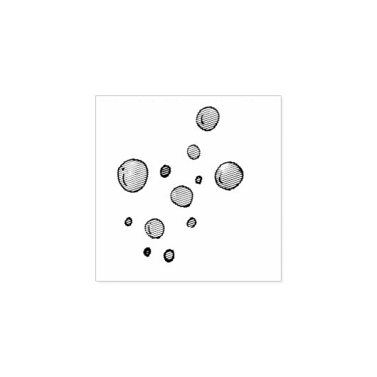 Bubbles Rubberstempel (Afrduk)