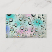 Bubbles - Sjabloonwerkkaart voor auto's Visitekaartje (Achterkant)