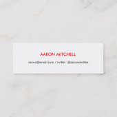 BUBBLES Slim Visitekaartje (Achterkant)